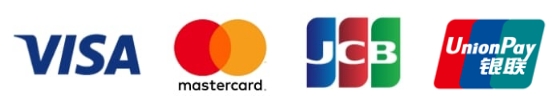 VISA・MASTER・JCB・UnionPayロゴ