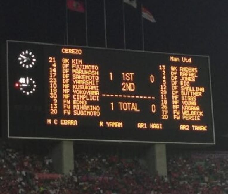 マンチェスターユナイテッド親善試合